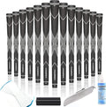 13-Pack Rubber Golf Grips with Taper Profile - High Traction