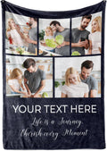 Personalized Sherpa Photo Blanket 50x60 - Custom Picture & Text