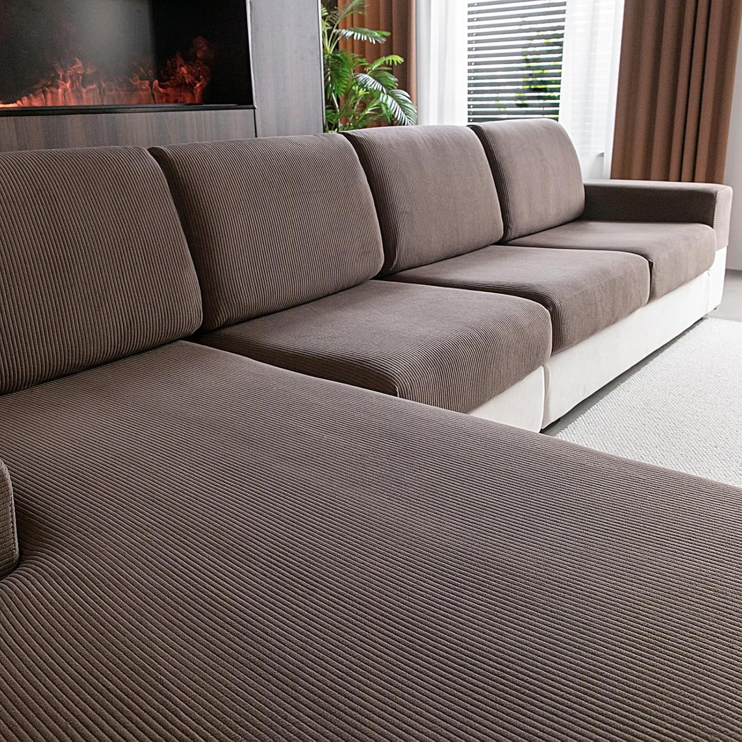 Wear Resistant Stretch Sofa Covers for Pets - 4 Piece Set