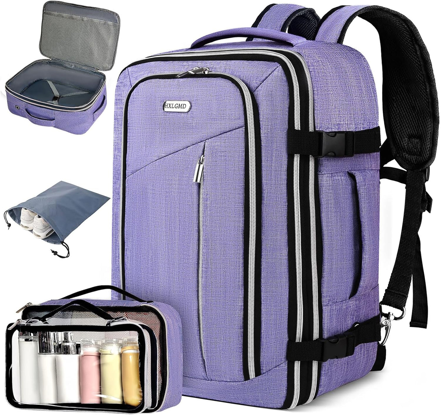 Travel Carry On 17.5in Laptop Expandable Backpack for All