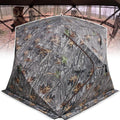 Portable Wide Bottom Hunting Blind for Three with Chair Included
