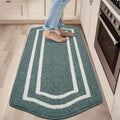 COSY HOMEER Kitchen Rugs Non Slip Mats for Floor 24x59 in Lake Blue