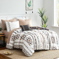 Geniospin Oversized Queen Comforter Set - Reversible Boho Bedding