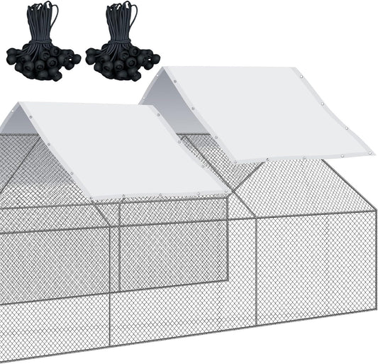 2 Pcs Waterproof Chicken Coop Cover for Outdoor Protection