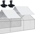 2 Pcs Chicken Coop Cover Waterproof 14.5 x 6.6 ft - Weather Shield