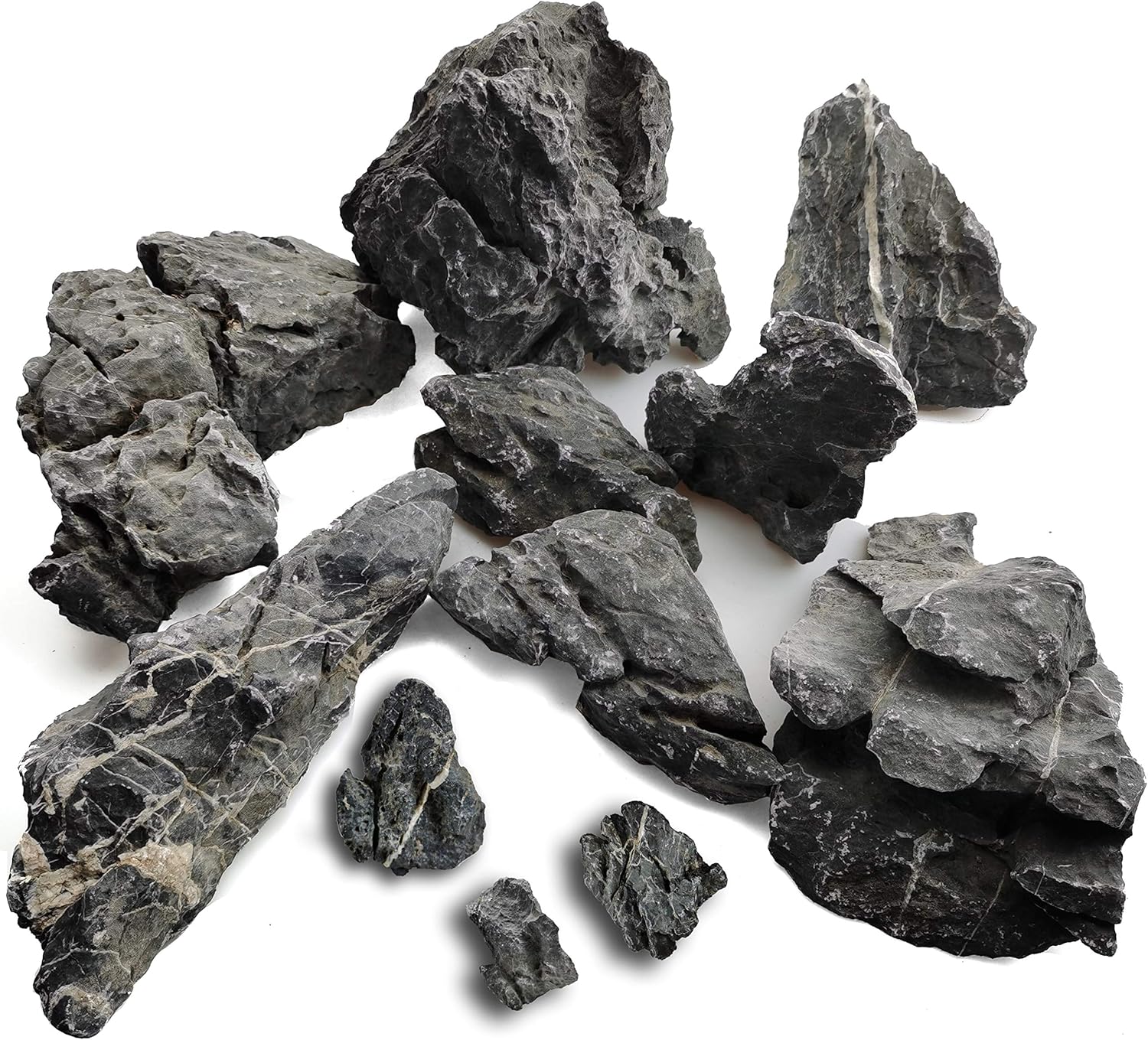 Voulosimi 12 lb Seiryu Rock Stone for Aquariums and Landscaping