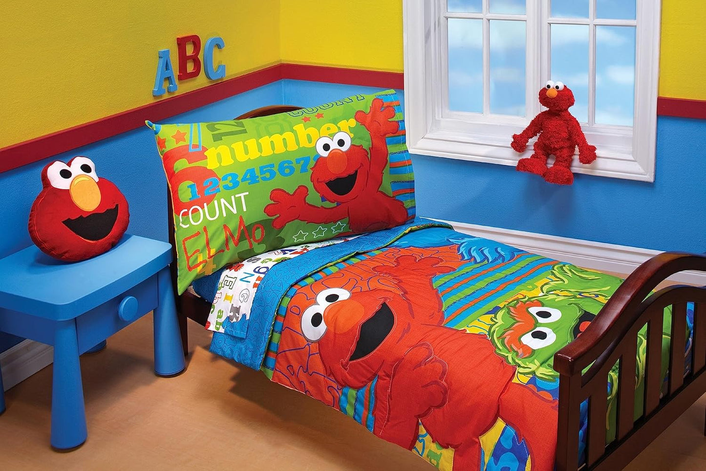 Sesame Street ABC 123 4 Piece Toddler Bedding Set Review