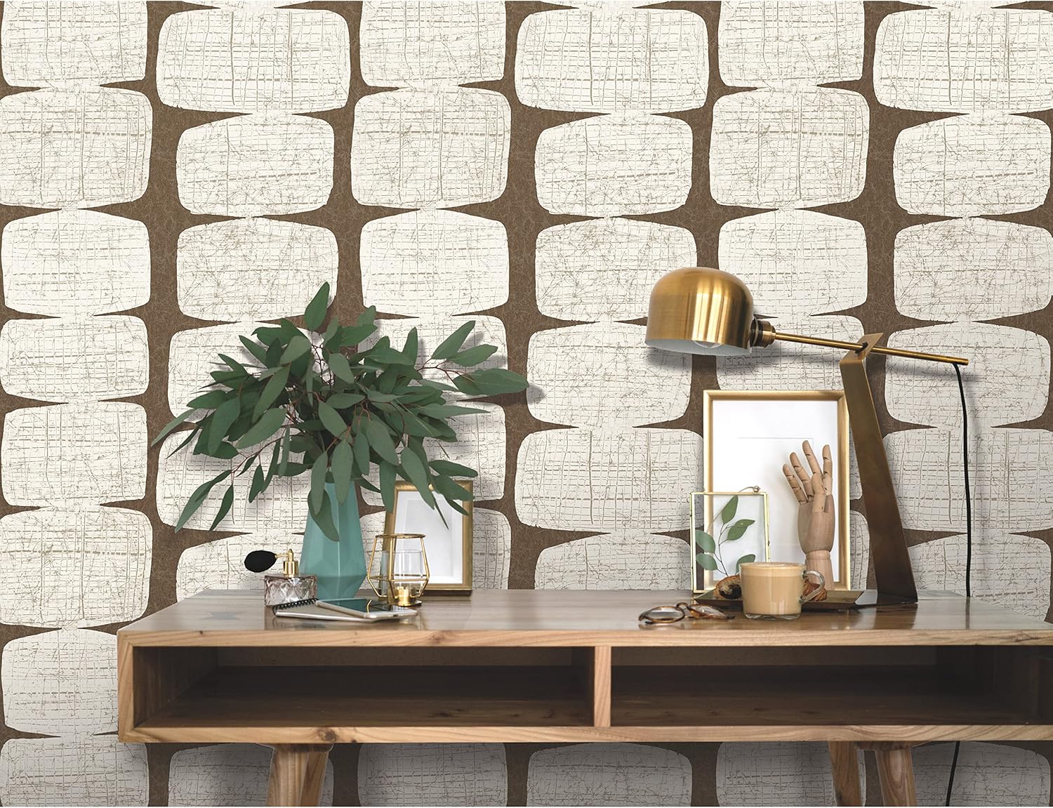 Mid-Century Beads Peel and Stick Wallpaper for Easy Decor