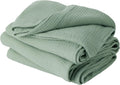 Bedsure 100% Cotton Muslin Throw Blanket Twin XL - Lightweight