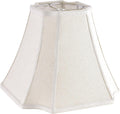 Square Cut Corner Medium Lampshade 13.2 in Beige - Classic Bell