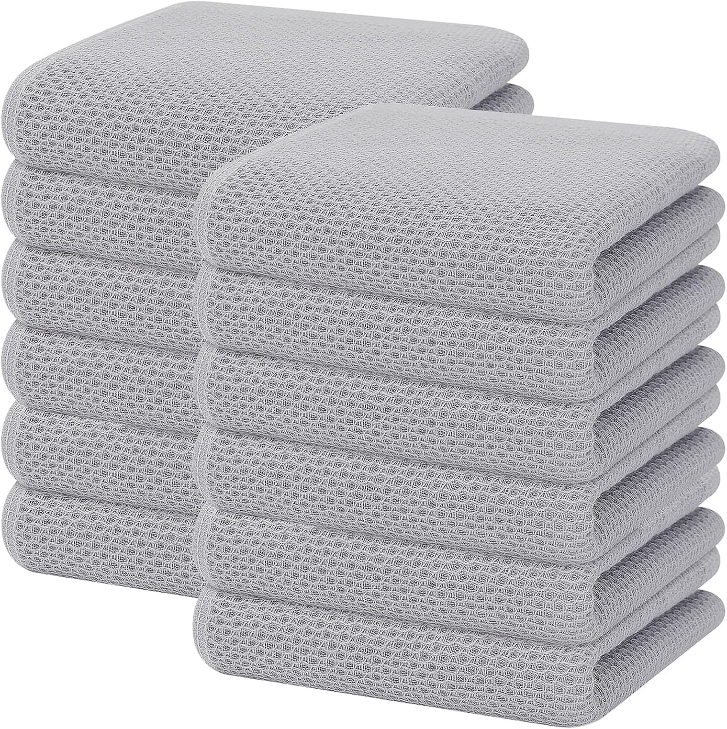 100% Cotton Waffle Weave Kitchen Dish Towels for Every Home