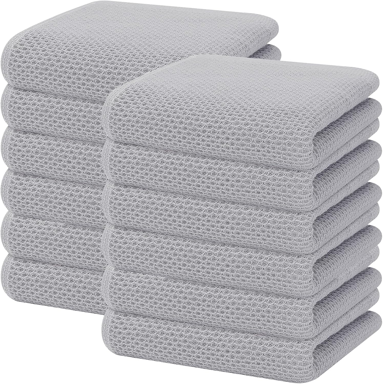 100% Cotton Waffle Weave Kitchen Dish Towels for Every Home