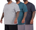 Mens Big & Tall Tech Stretch Dry-Fit T-Shirt 3 Pack - Long & Short