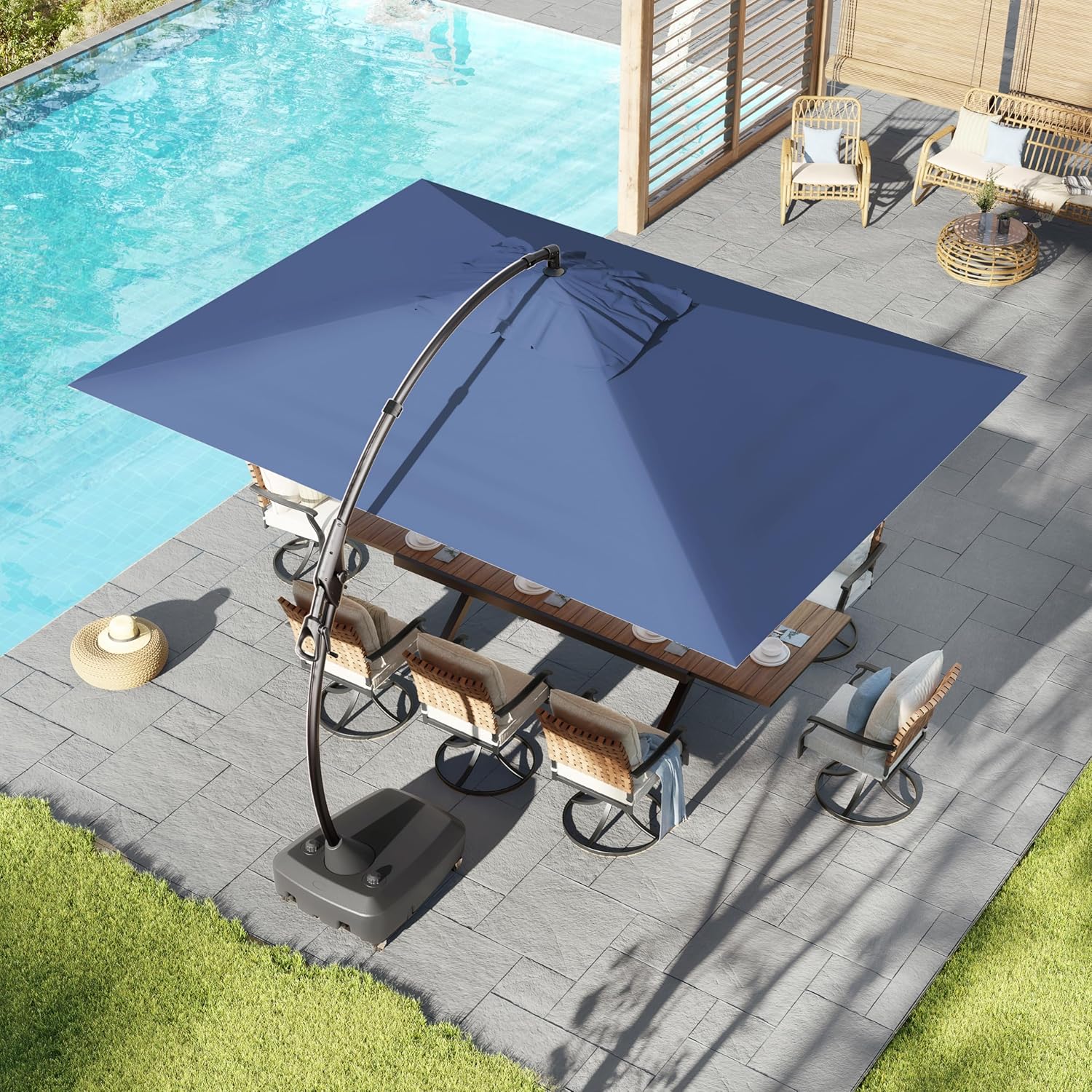 Grand patio 10x13 FT Cantilever Umbrella for Outdoor Shade