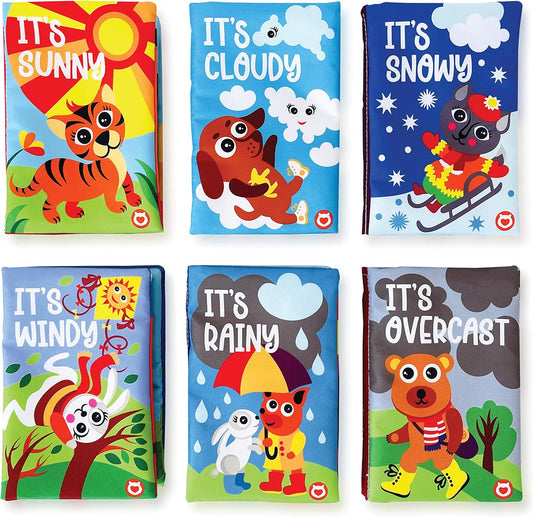 BabyBibi Weather Themed Cloth Books - Soft Toys for Learning