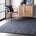 nuLOOM 4x6 Rigo Jute Hand Woven Area Rug - Natural Farmhouse Texture