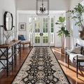 Washable Hallway Runner Rug 4x12 - Non Slip Distressed Runner Rug