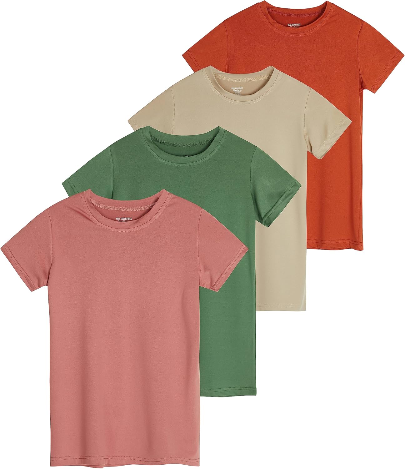Girls Dry-Fit Crew Neck T-Shirt Pack