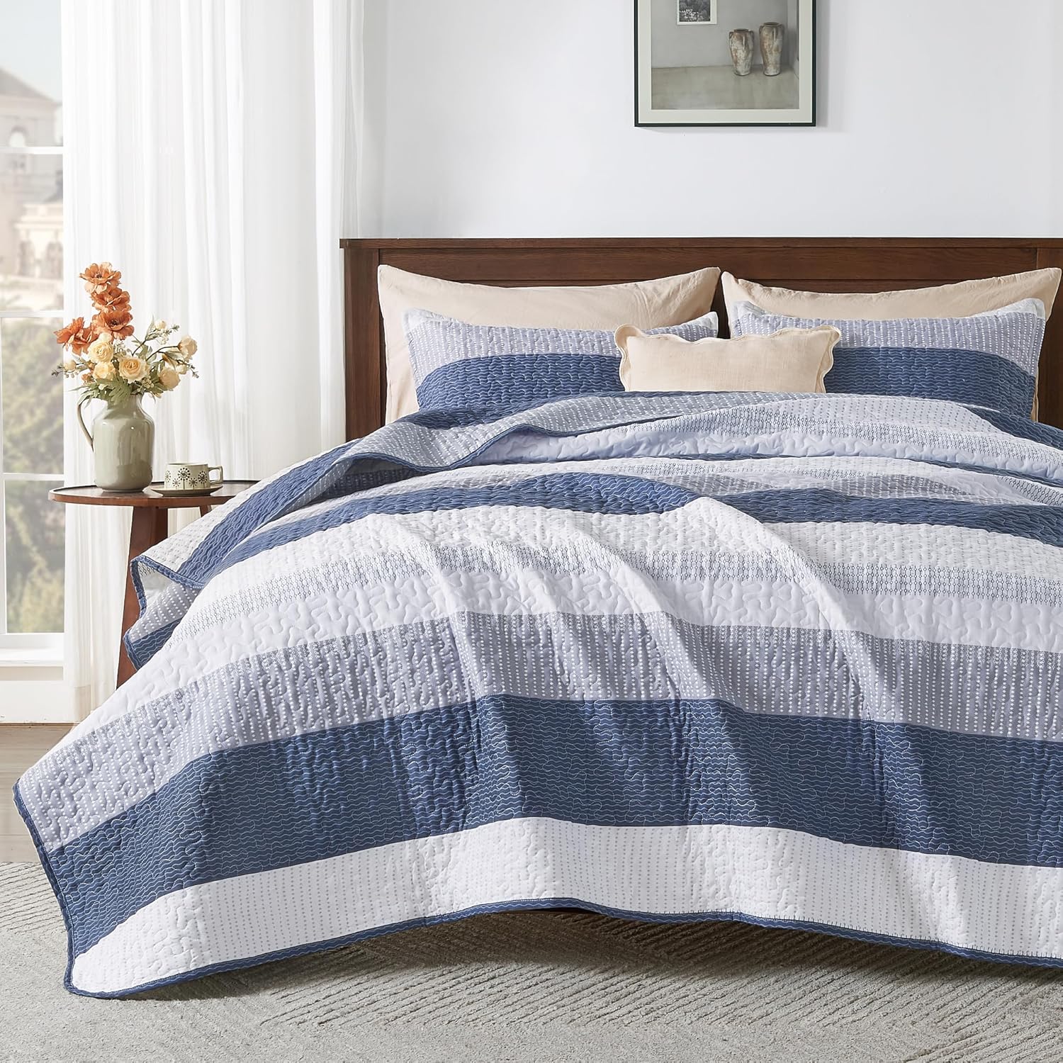 Andency California King Quilt Set - Soft Lightweight Bedspread
