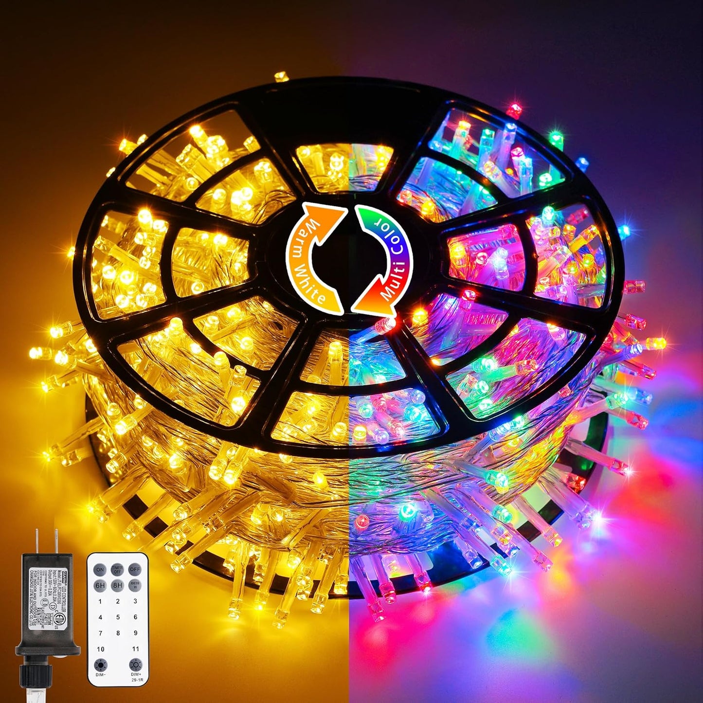 600 LED Color Changing String Lights for Festive Decor