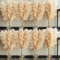 40 in Natural Pampas Grass Decor 10 Stems - Boho Floor Vase Accent