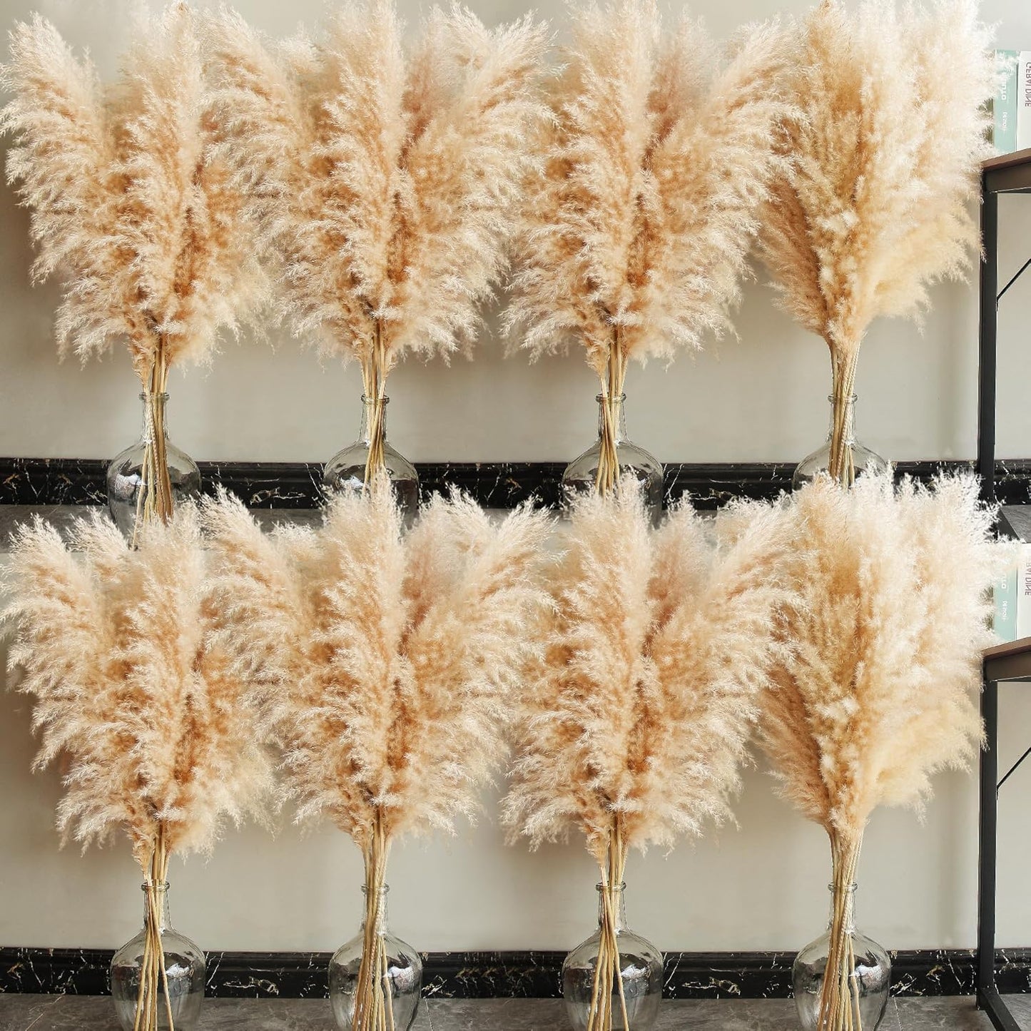 40 Inch Natural Pampas Grass Decor for Boho Home and Events