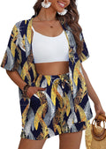 Women's Tropical 2 Piece Kimono Cover Up Set (S-XL) - Lightweight