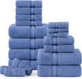 Luxury Bath Towel Set - 100% Cotton - 18 Pieces - Soft & Absorbent
