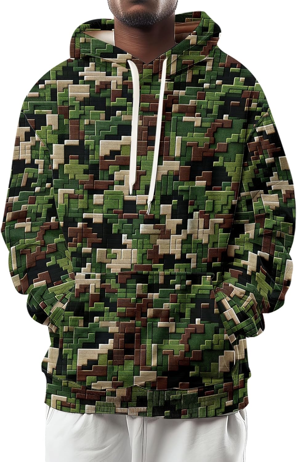 Urban Pullover with Kangaroo Pocket by Ambesonne