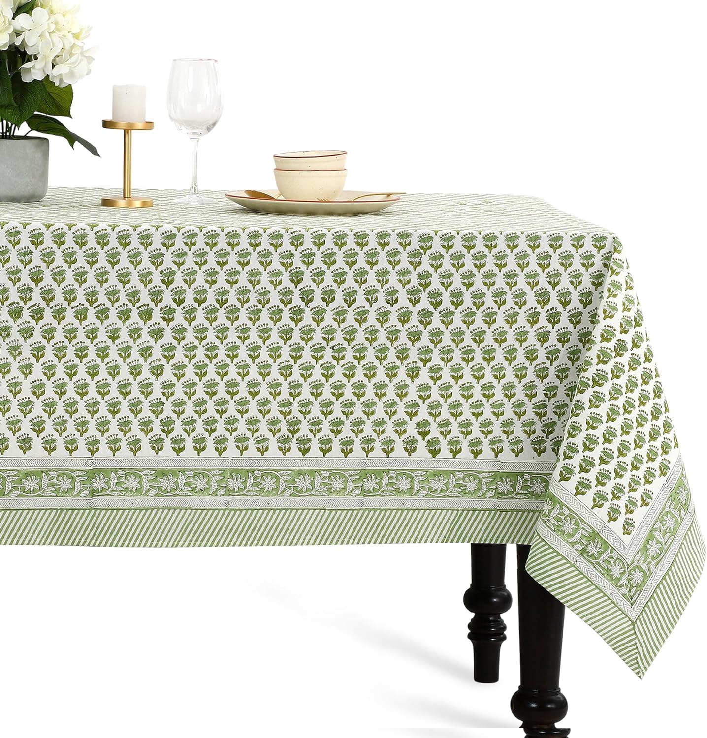 CPC Tablecloth 100% Cotton 70x108 Inch for Weddings & Events