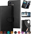 iPhone 16 6.1in Genuine Leather Wallet Case - RFID Blocking