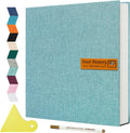Large Photo Album for 4x6 5x7 8x10 Photos - Linen Cover Memory Book