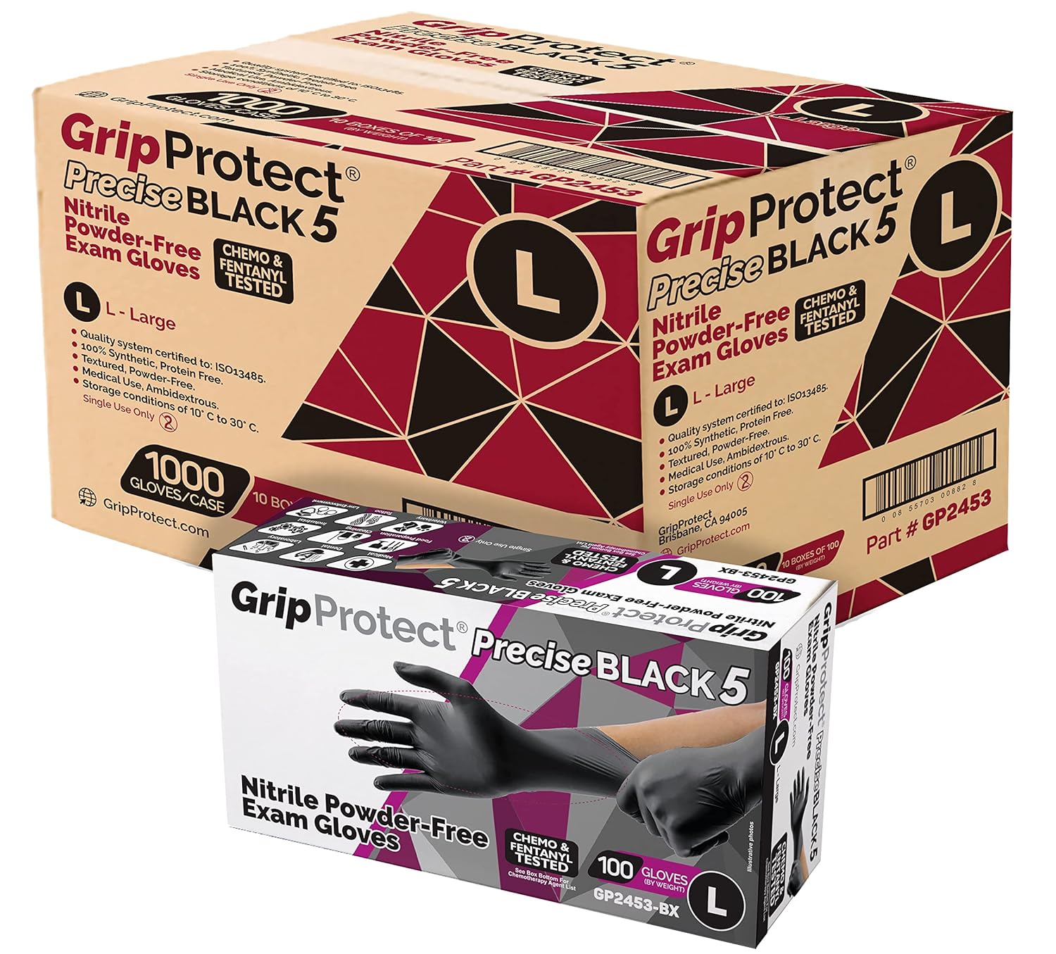 Chemical-Resistant Black Nitrile Gloves | BMC Protect