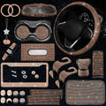 25PCS Bling Car Parts Set - Shiny 25-Piece Interior Kit for Most Cars
