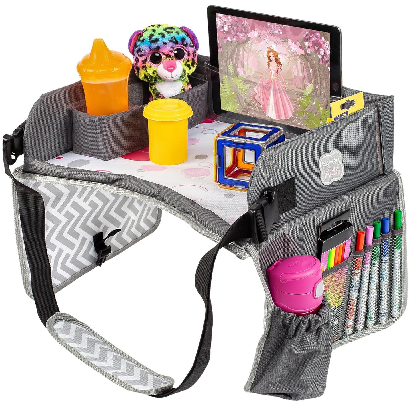 Kenley Kids Travel Tray for Toddlers - Perfect Road Trip Essential