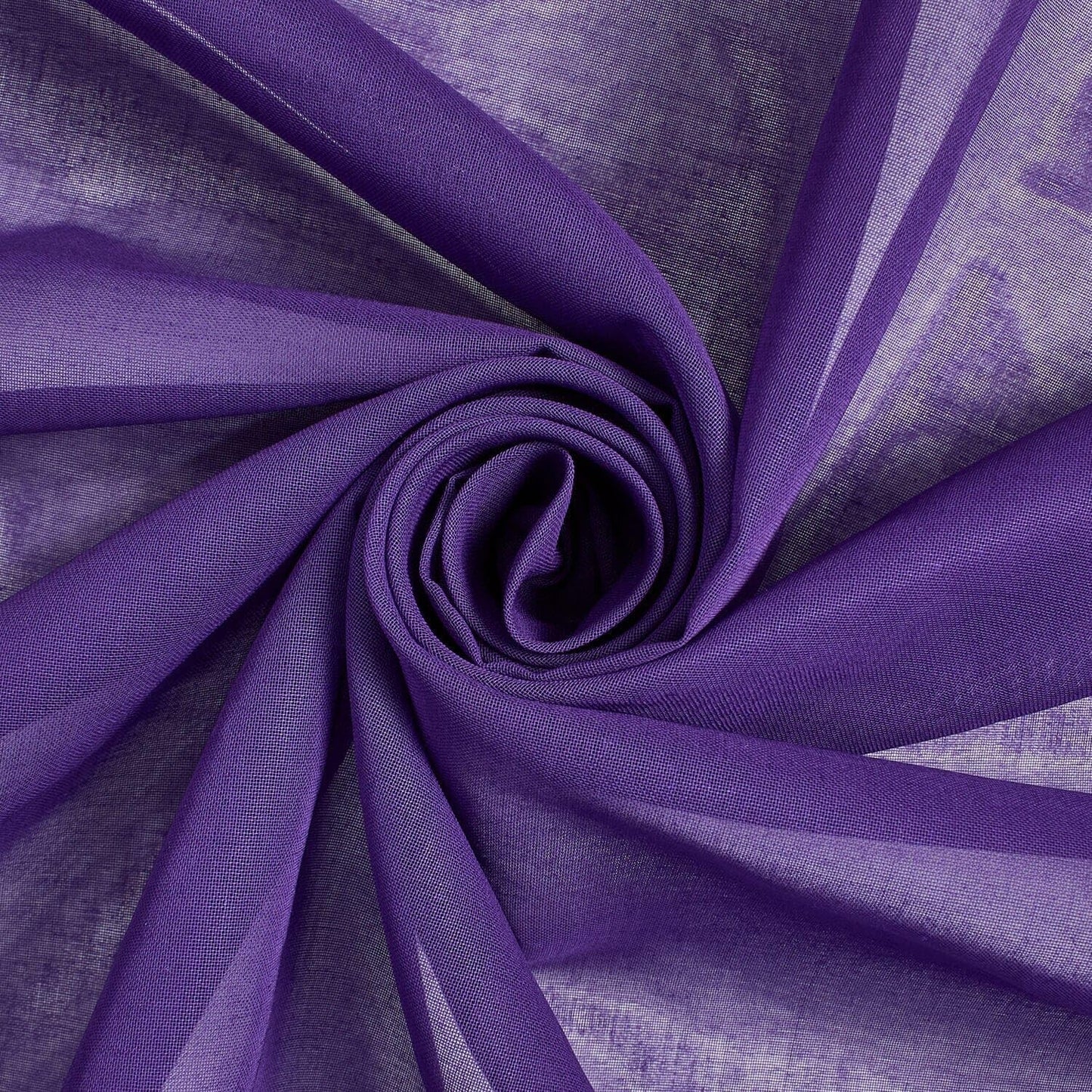 100% Cotton Voile Fabric Solid Pattern 60 in Purple for Crafts