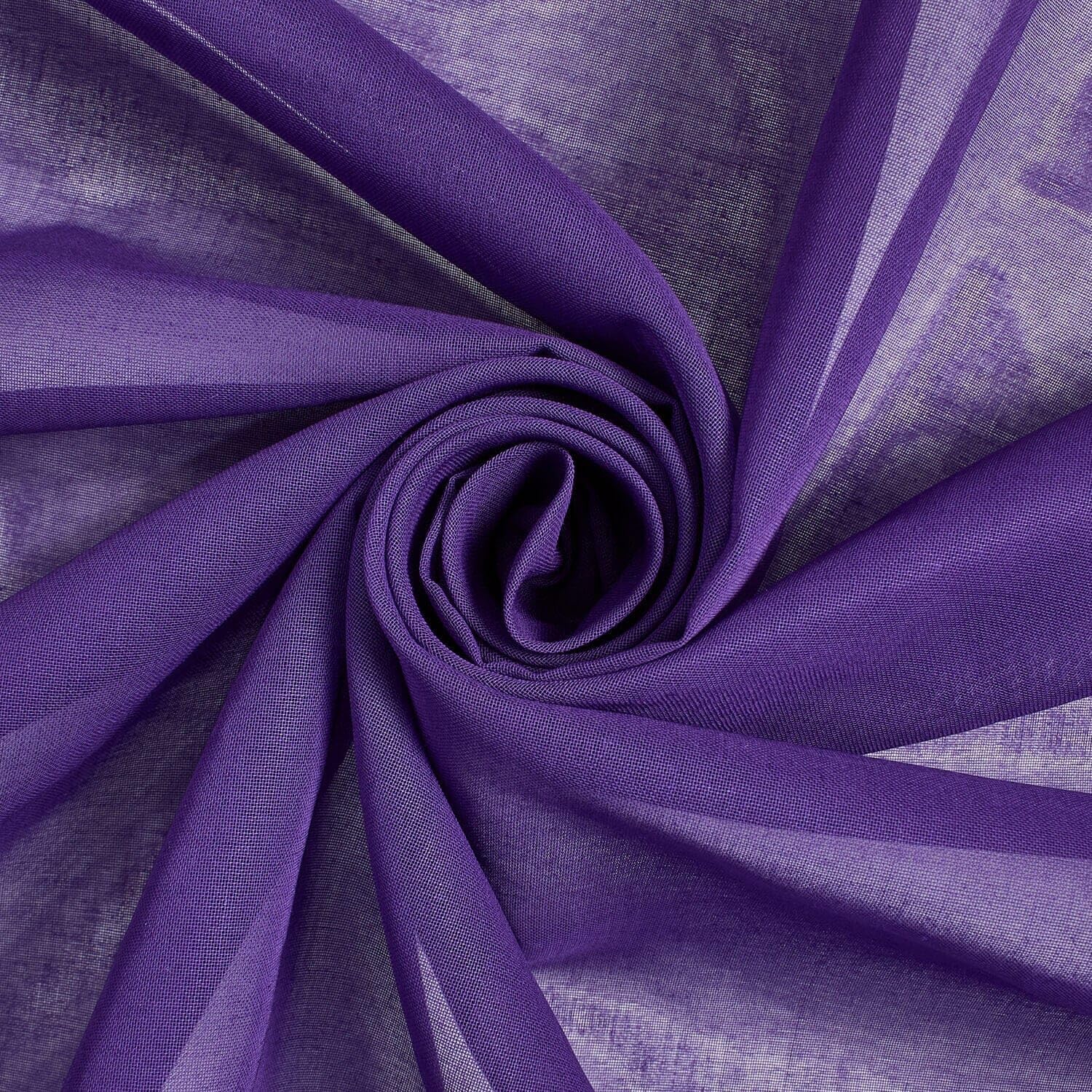 100% Cotton Voile Fabric Solid Pattern 60 in Purple for Crafts