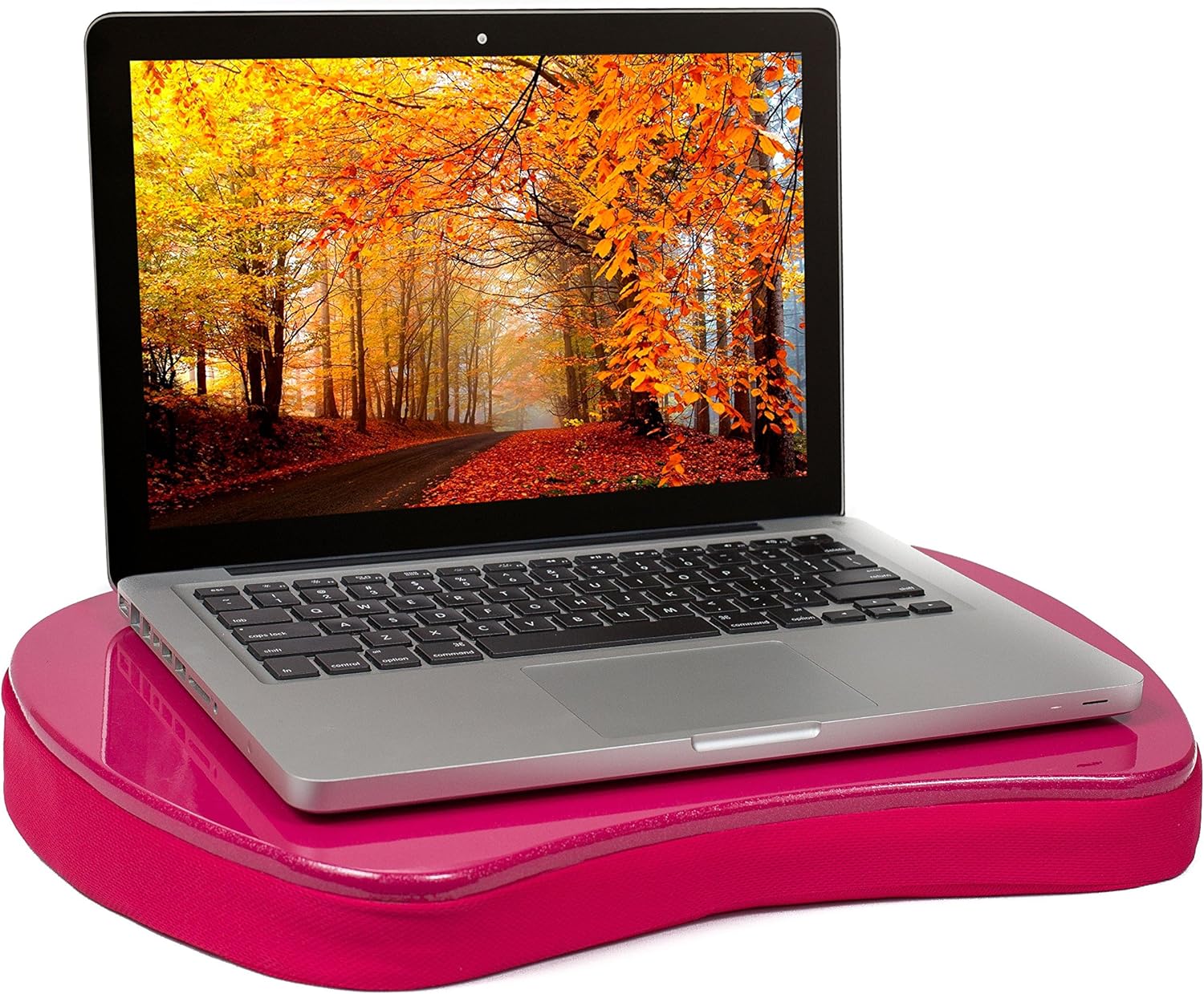 Portable Pink Lap Desk | Memory Foam Cushion | Work & Relax Anywhere