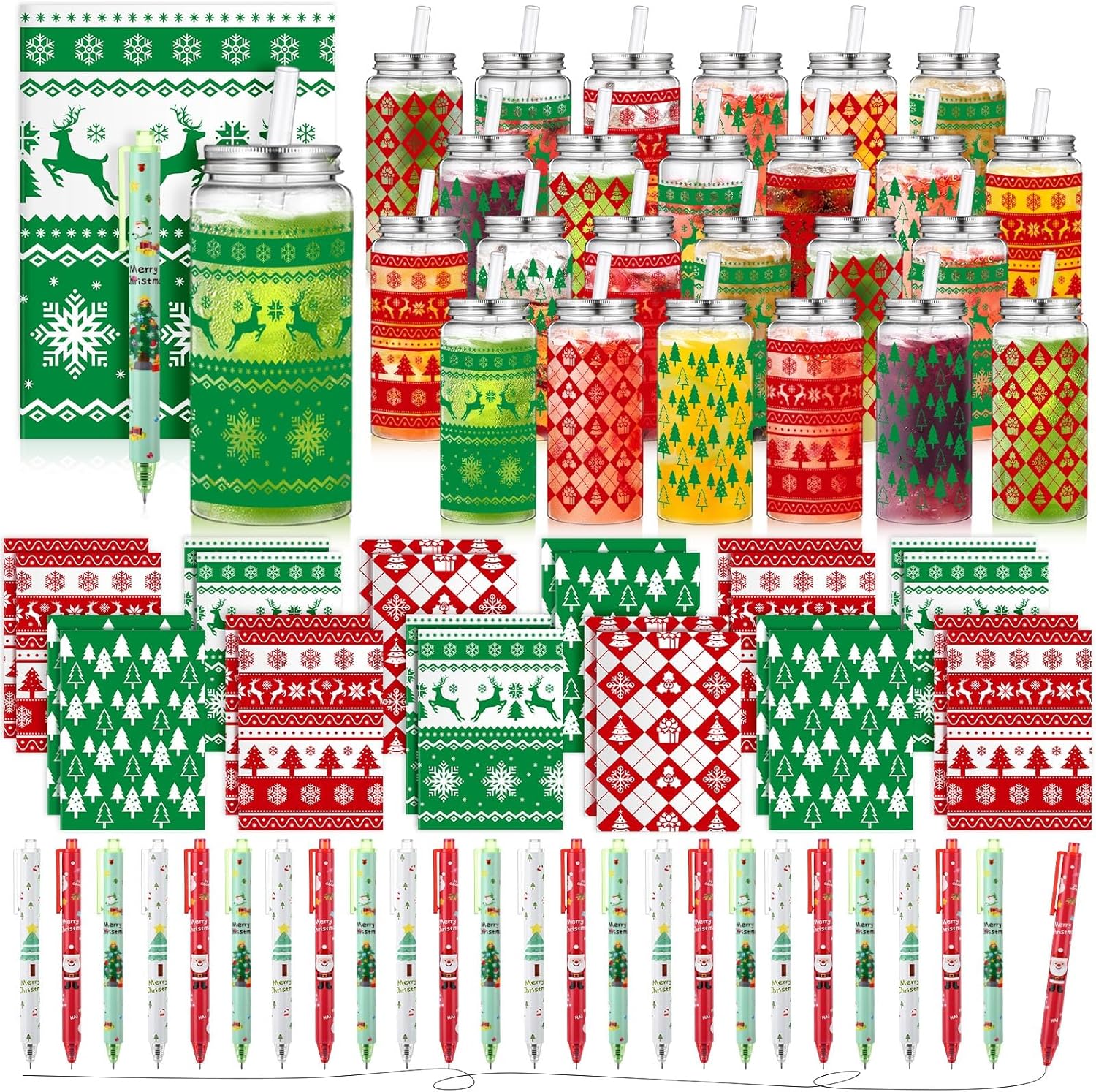 72 Pcs Christmas Employee Gifts Bulk for Office Holiday Cheer