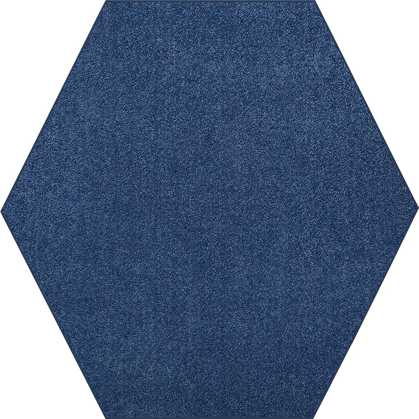 Royal Blue Solid Color Area Rug - Pet Friendly & Stylish Design