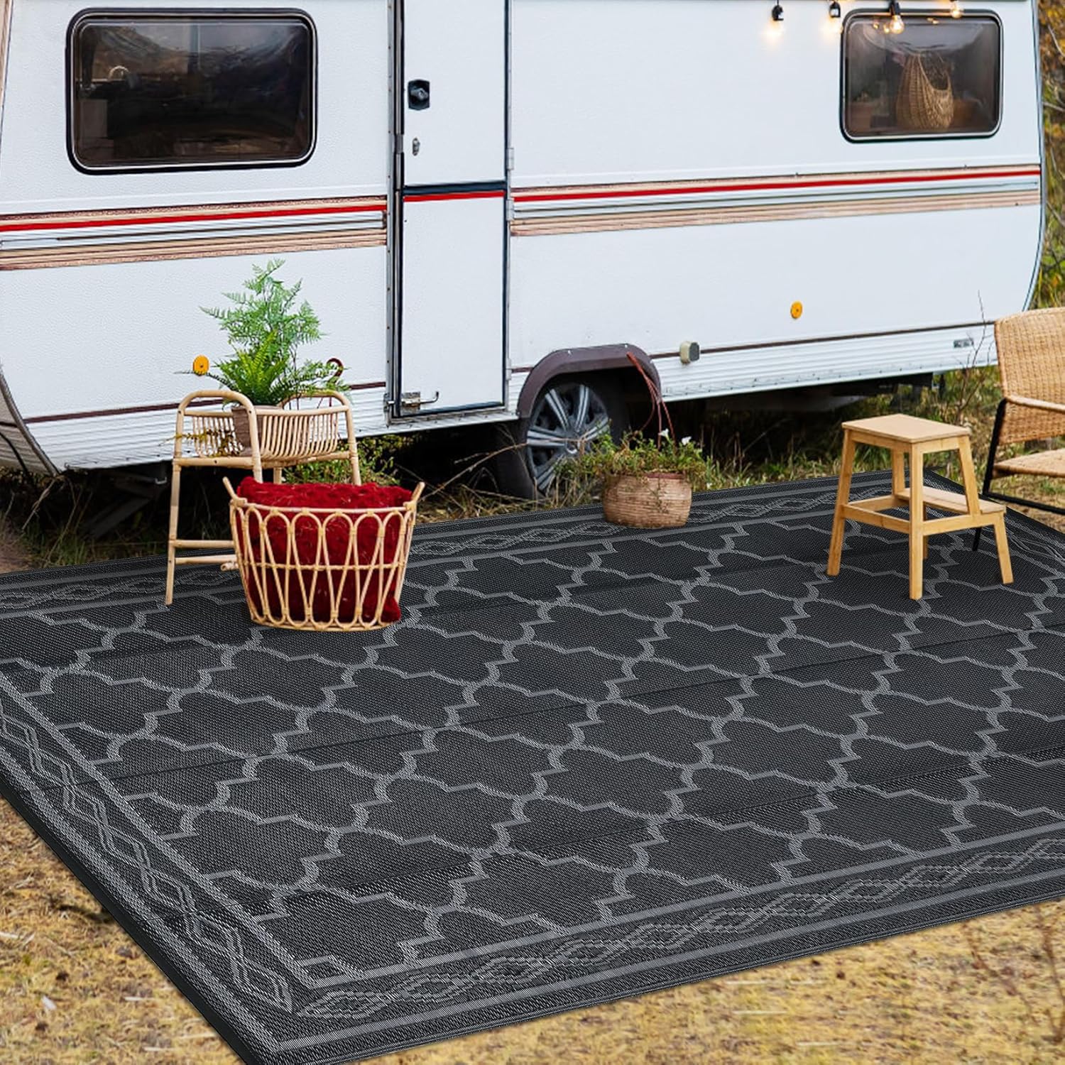 Garvee Outdoor Rug for Patio Clearance - Waterproof Camping Mat
