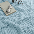 Comfy Cubs Muslin Blanket for Adults King - Sky Blue