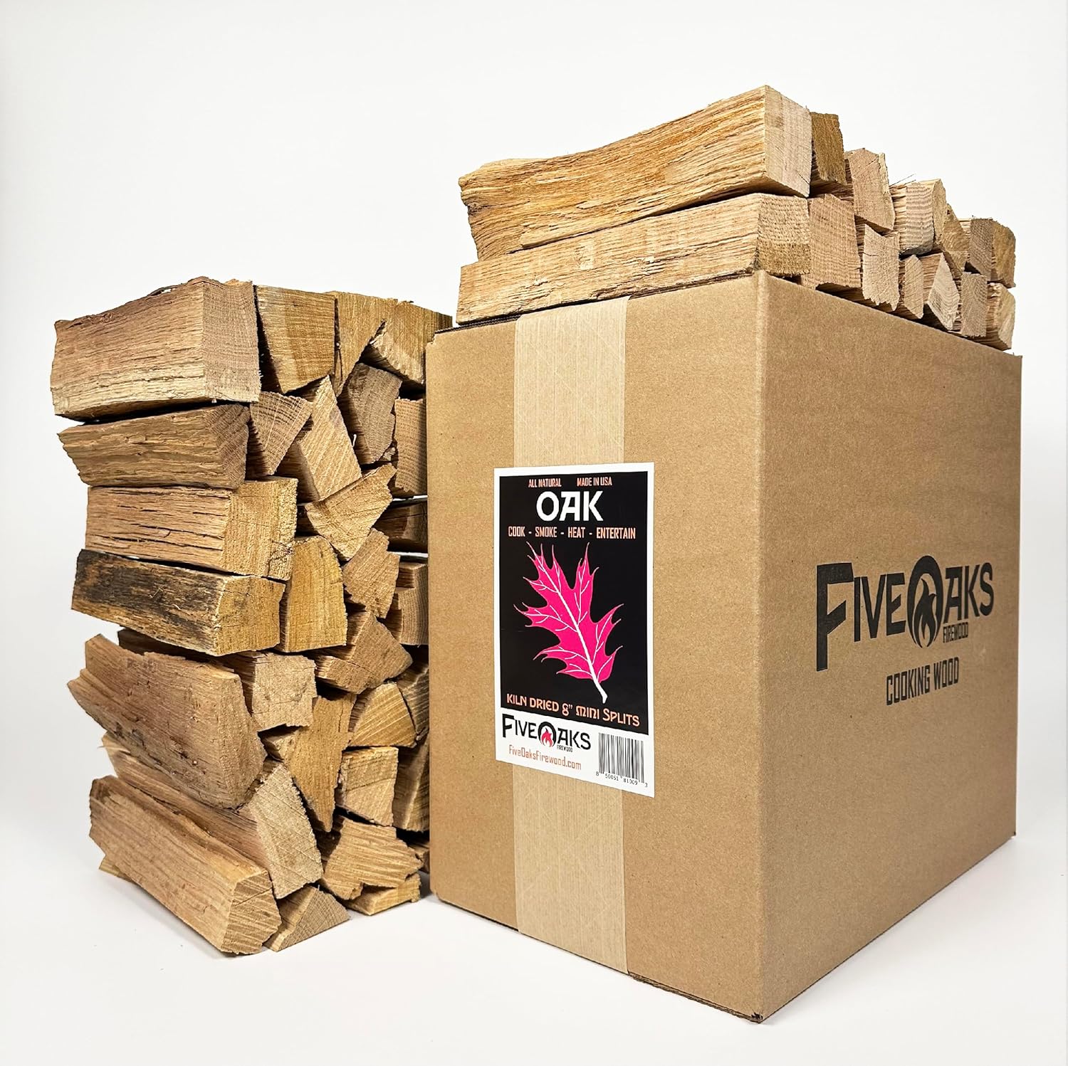 Oak Mini Split Cooking Wood for Grilling and Smoking Needs