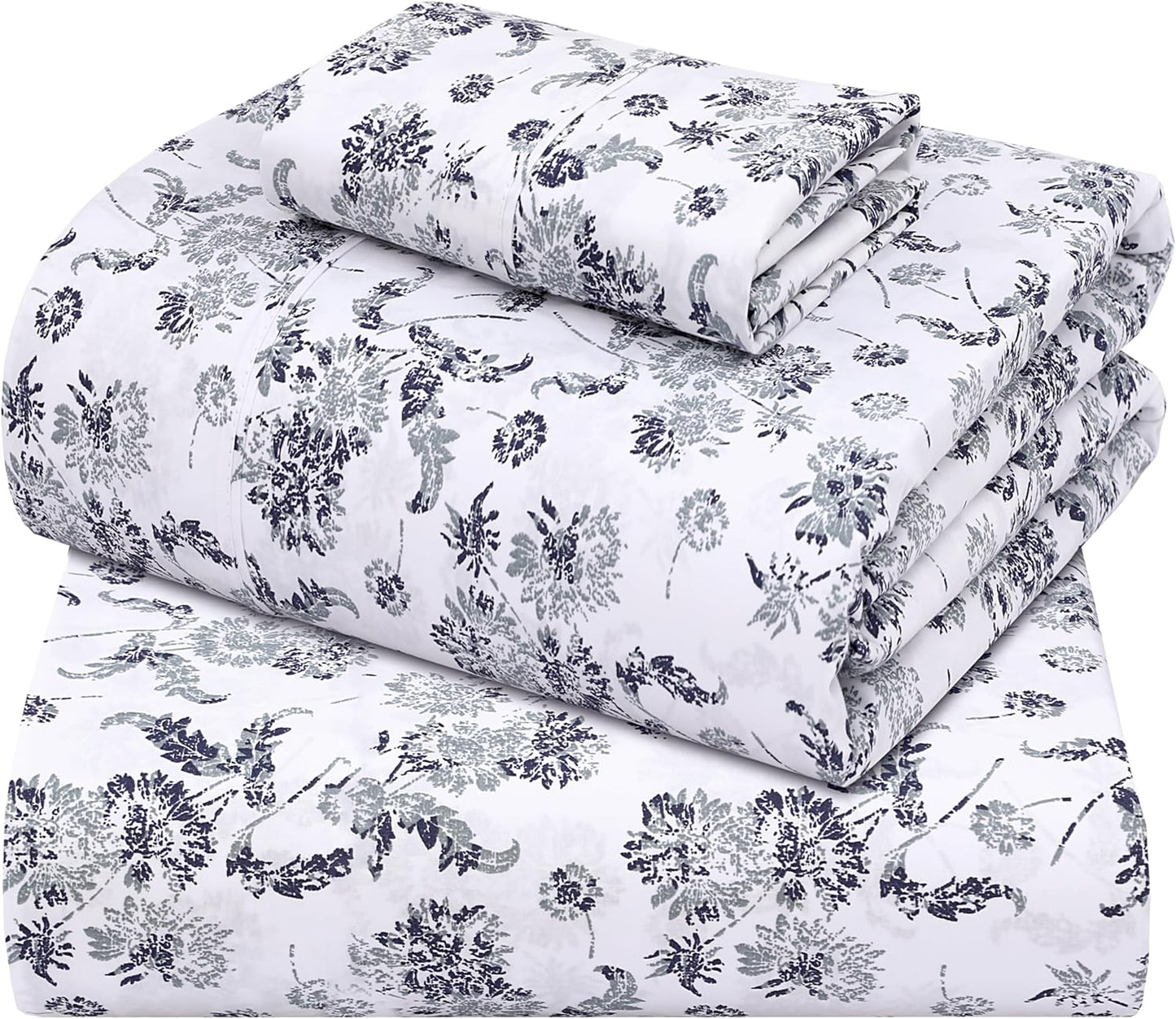 Cooling Twin Size Percale Sheets Set for Crisp Comfort