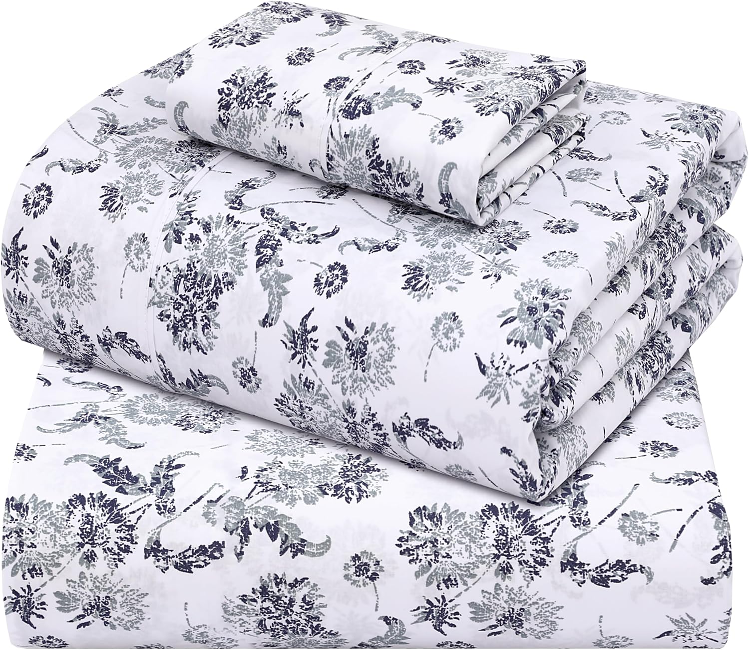 Cooling Twin Size Percale Sheets Set for Crisp Comfort