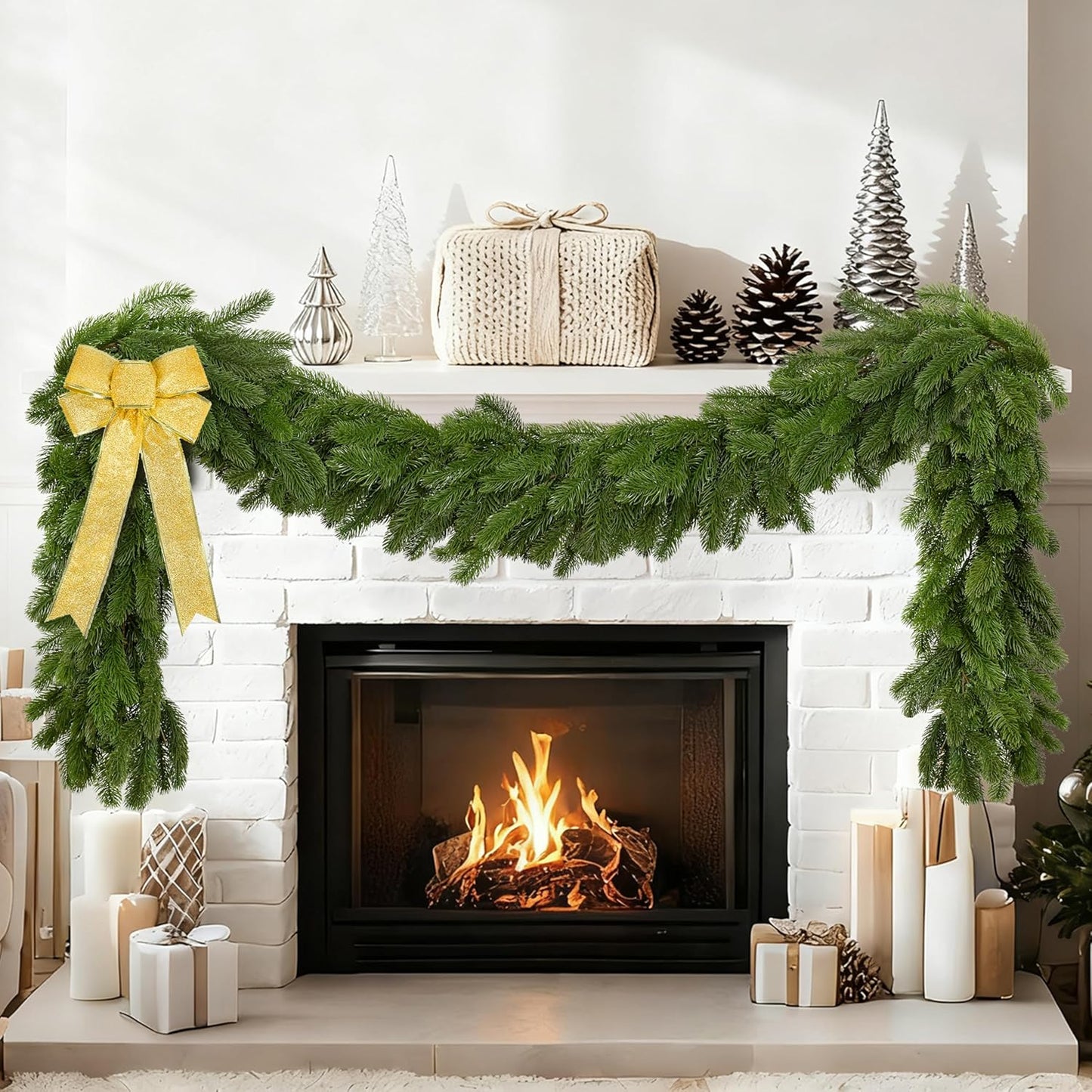 9 Ft Artificial Christmas Norfolk Garland for Festive Decor