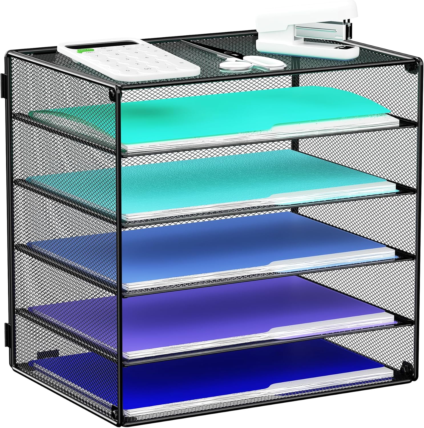 Efficient 6 Tier Desk Organizer for Office Storage