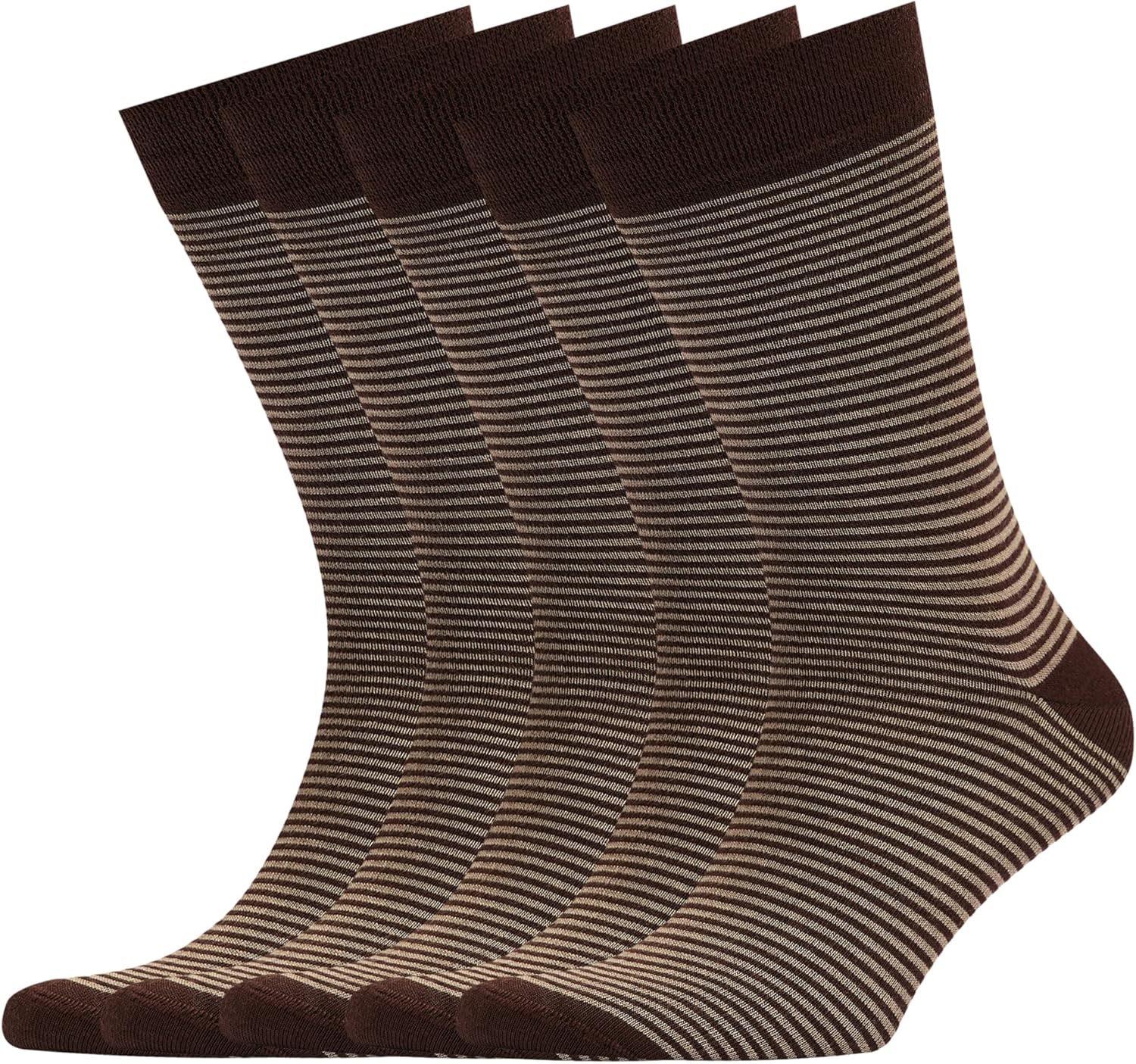 VRD Mens Dress Socks 5-Pack Assorted Patterns for Stylish Wear