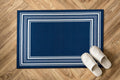Modern Bordered Non Slip Indoor Runner Rug 2 x 3 - Easy Care