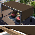 ColourTree 9ft x 13ft Brown Pergola Sun Shade Canopy Replacement Cover